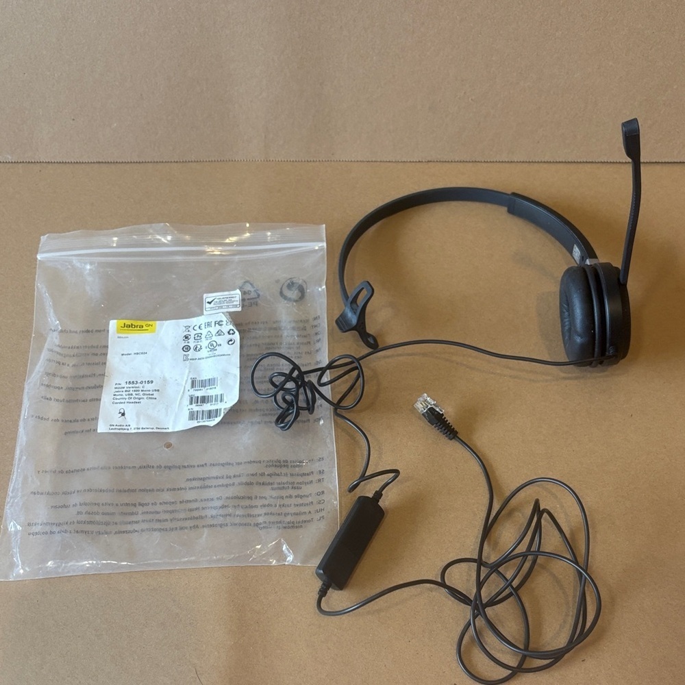Jabra Black Corded Headset